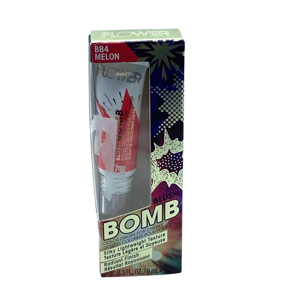 Flower Beauty Blush Bomb Color Drops BB4 Melon 0.3 Fl‎ Oz / 9mL